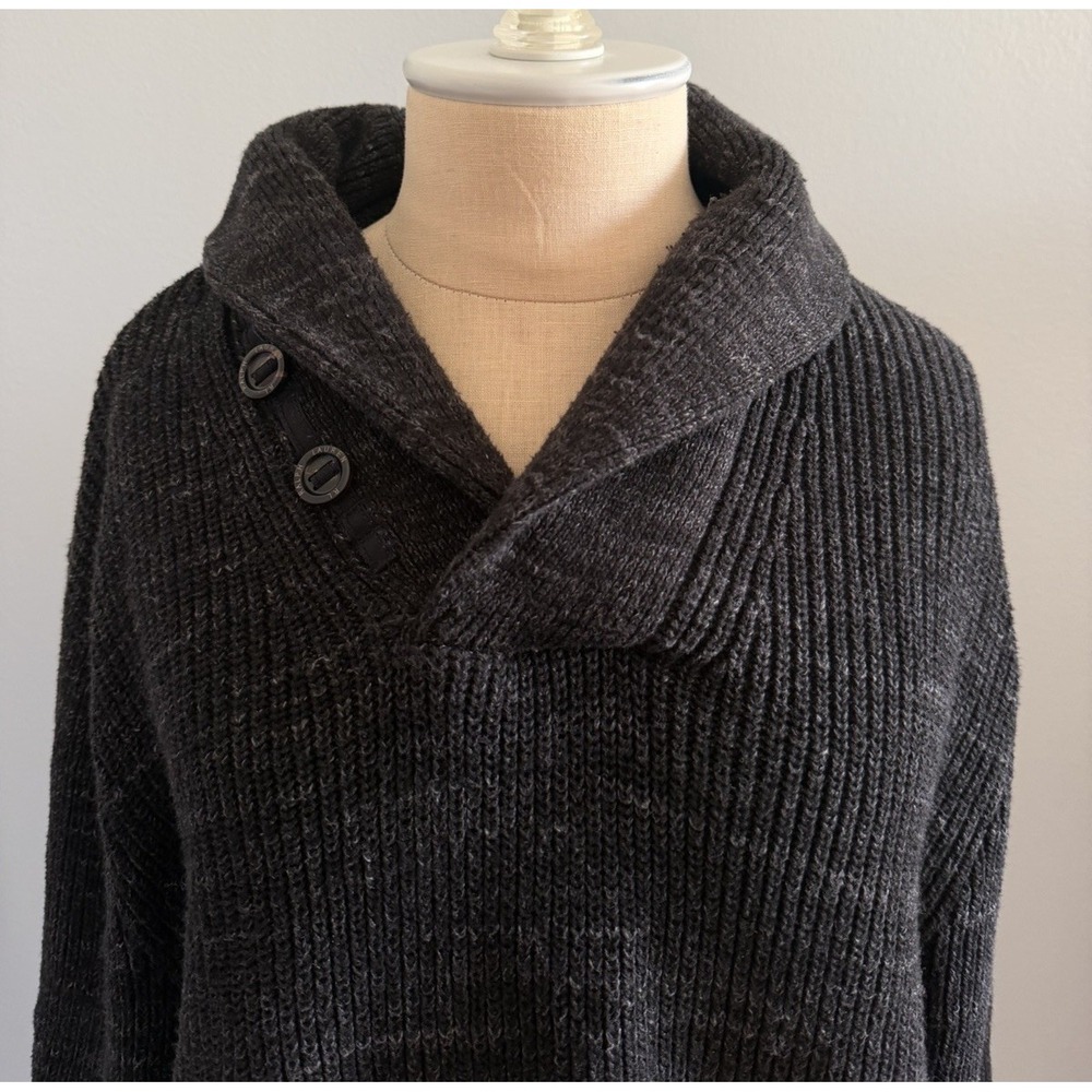 POLO Ralph Lauren Shawl Collar Cotton Heavy Knit Pullover Sweater Men's Size XL